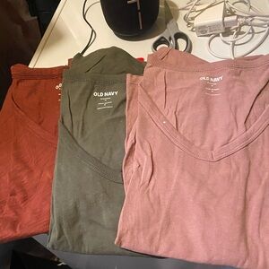 Old Navy Women's Short Sleeve Rust Tee